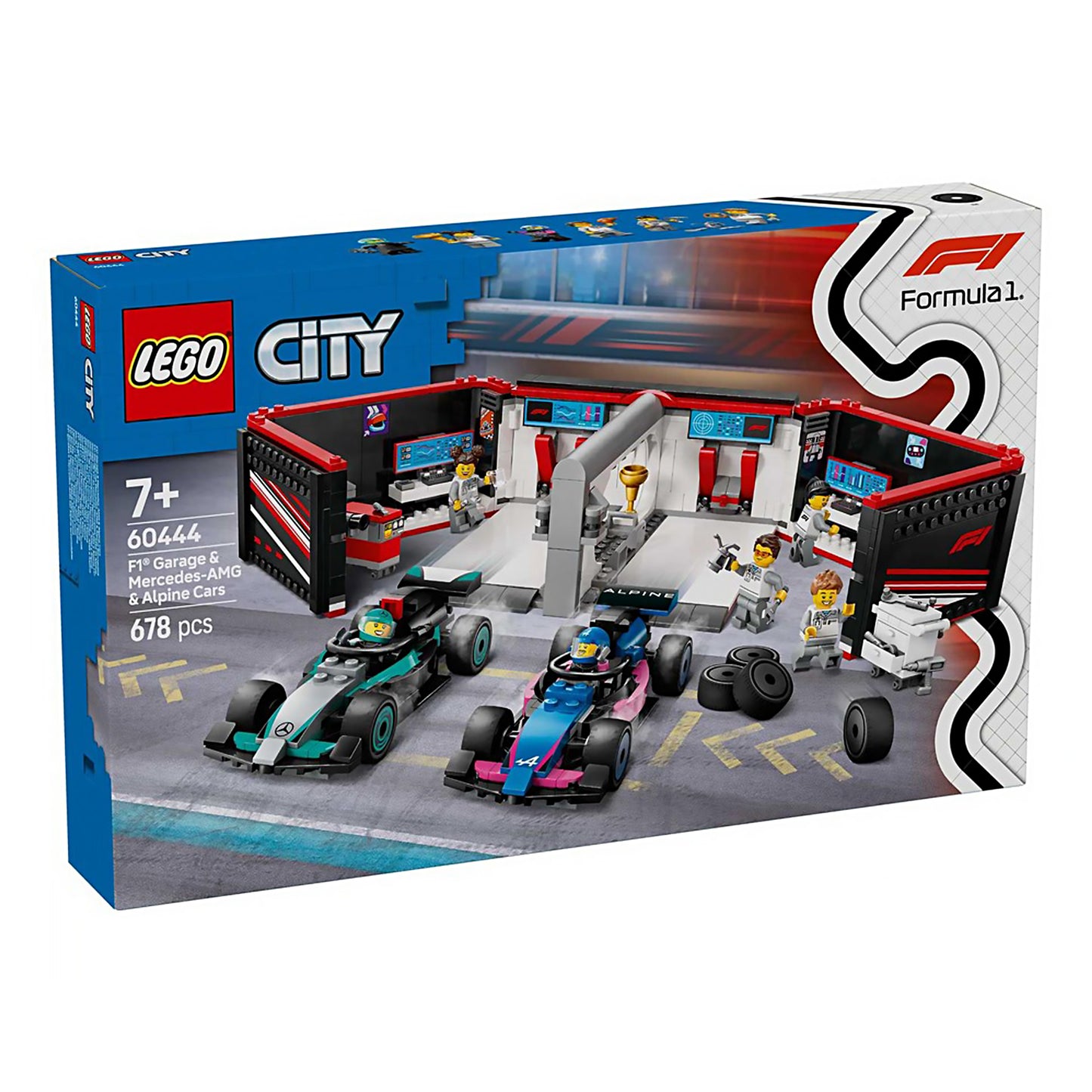 F1 Garage & Mercedes-AMG & Alpine Cars (60444)