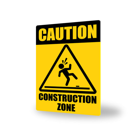 Construction Zone Aluminum Sign